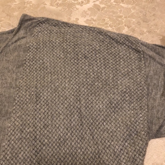 TRIBAL XL ASYMMETRICAL SOFT GREY LONG SLEEVE SWEATER COTTON/RAYON BLEND - #356 - Picture 8 of 10